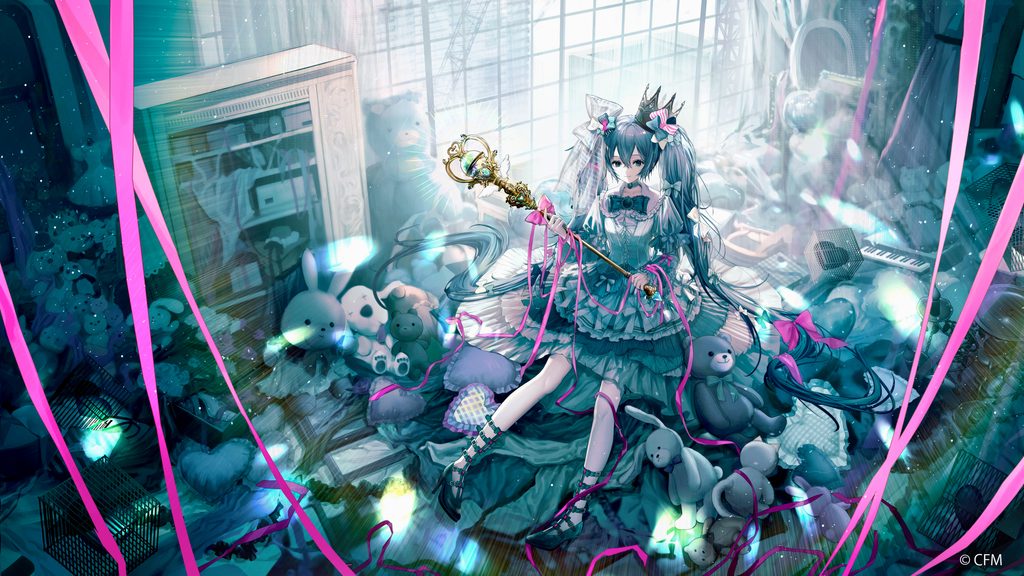 Crypton Future Media / Mitsukoshi Isetan「初音ミク×イセタン」のために、ひろせが制作した初音ミクのイラストレーション。
