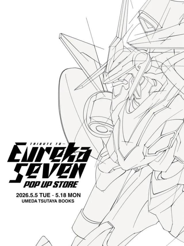 【お知らせ】
参加させていただいている「Tribute to Eureka Seven POP UP STORE」大阪会期本日から梅田蔦屋書店(@umedatsutayabooks )にてスタートいたしました！

会期は5/18までになりますので、是非よろしくお願いいたします🙏✨
↓詳細はこちらから↓
https://store.tsite.jp/umeda/event/shop/54037-1049380421.html

※こちらはグッズの販売のみになります

▼詳細▼
「Tribute to Eureka Seven POP UP STORE」
【梅田蔦屋書店】
日時 5/5(火)〜5/18(月) 
10：30～21：00
場所 銀座 蔦屋書店（大阪駅 ルクア イーレ9F）

━━━━━━━━━━━━━━

[Announcement] The "Tribute to Eureka Seven POP UP STORE" in Osaka, in which I am participating, has started today at Umeda Tsutaya Bookstore !

The event will run until May 18th, so please come and visit! 🙏✨
↓Details here↓
https://store.tsite.jp/umeda/event/shop/54037-1049380421.html

*This is for merchandise sales only.

▼Details▼
"Tribute to Eureka Seven POP UP STORE"
[Umeda Tsutaya Bookstore]
Date: May 5th (Tue) - May 18th (Mon)
10:30 AM - 9:00 PM
Location: Ginza Tsutaya Bookstore (Lucua 1100 9F, Osaka Station)

━━━━━━━━━━━━━━
#アート #art #contemporaryart #エウレカ #eureka